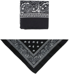 Cowboy bandana tørklæde, sort