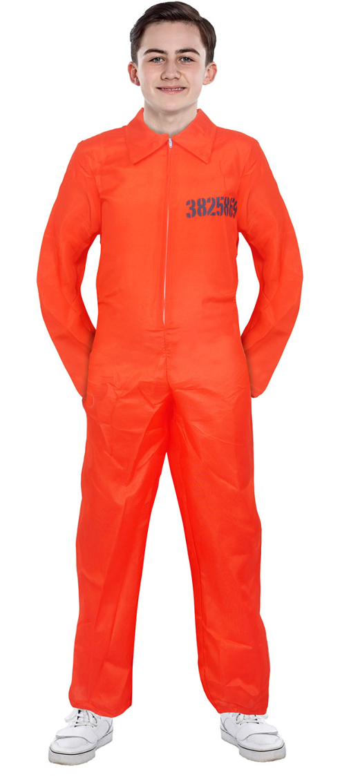 Orange fangedragt 13-14 år