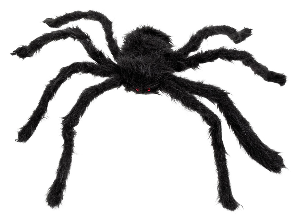 Behåret edderkop sort 70 cm