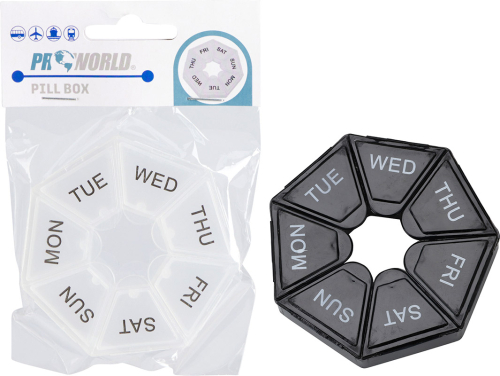 Pilleæske til 7 dage, rund