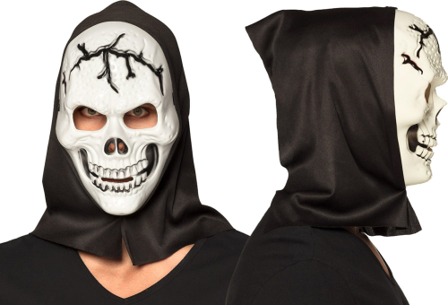 Kranie maske med hætte