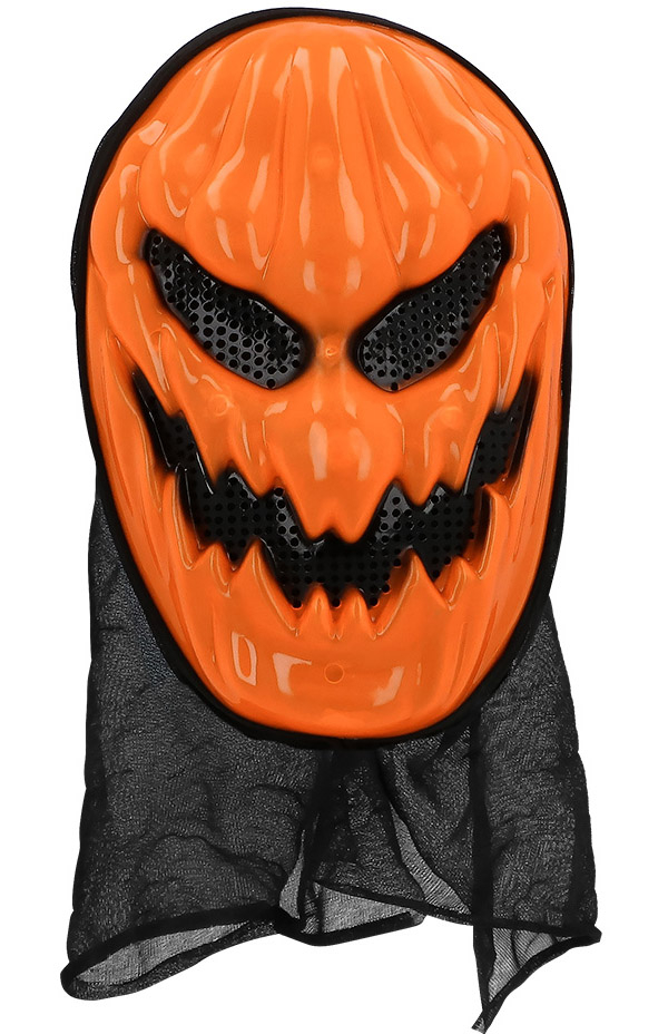 Græskar maske med hætte