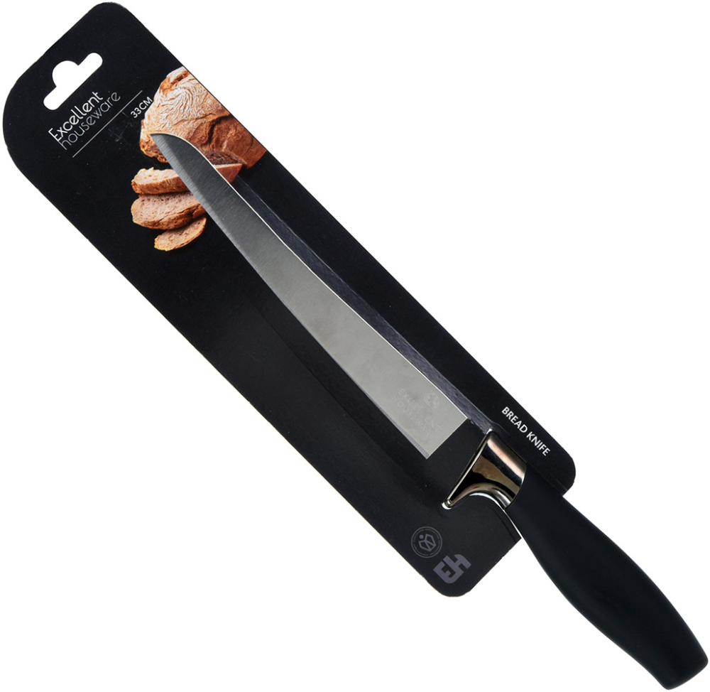 Brødkniv soft grip, 33 cm