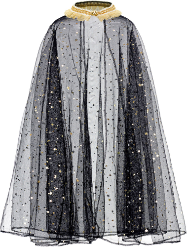 Magisk kappe til pige, sort