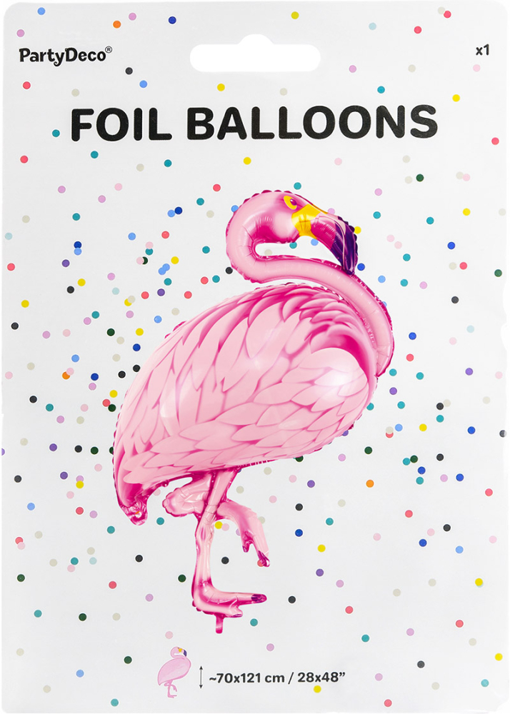 Folieballon flamingo 68x85 cm