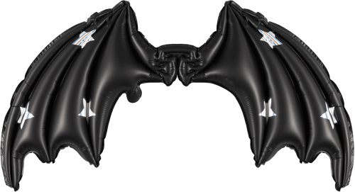 Flagermus vinger 85x50 cm, sort