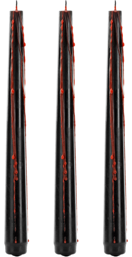 Blødende stearinlys 25 cm, 3-pak