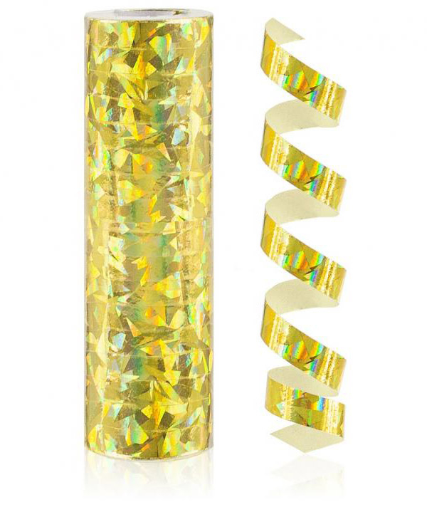 Serpentiner hologram, guld