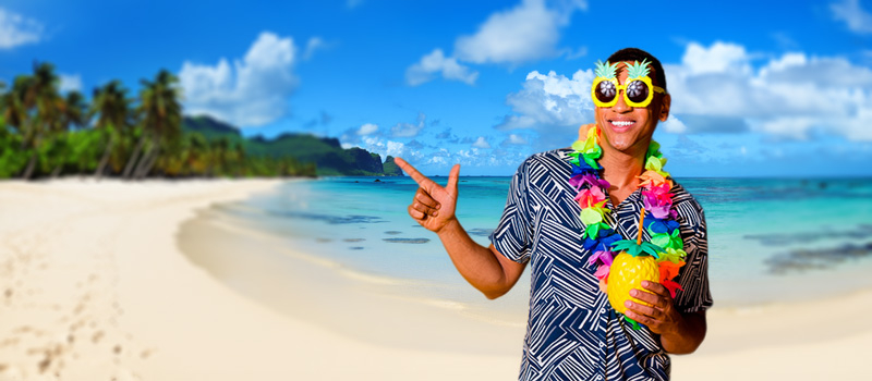 Hawaii skjorte og kostumer