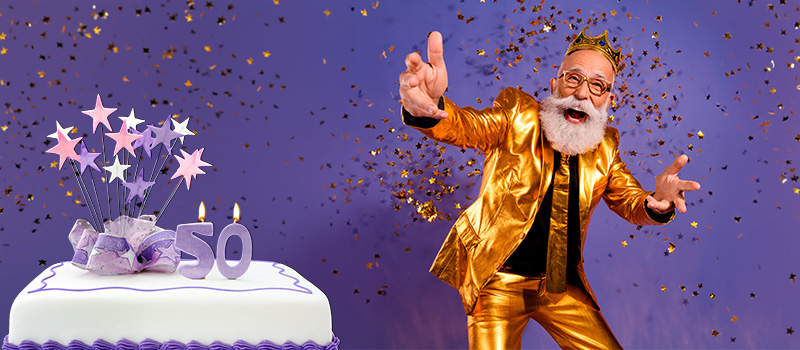 50 års fødselsdag - fest og pynt