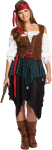Pirat kvinde kostume, one size