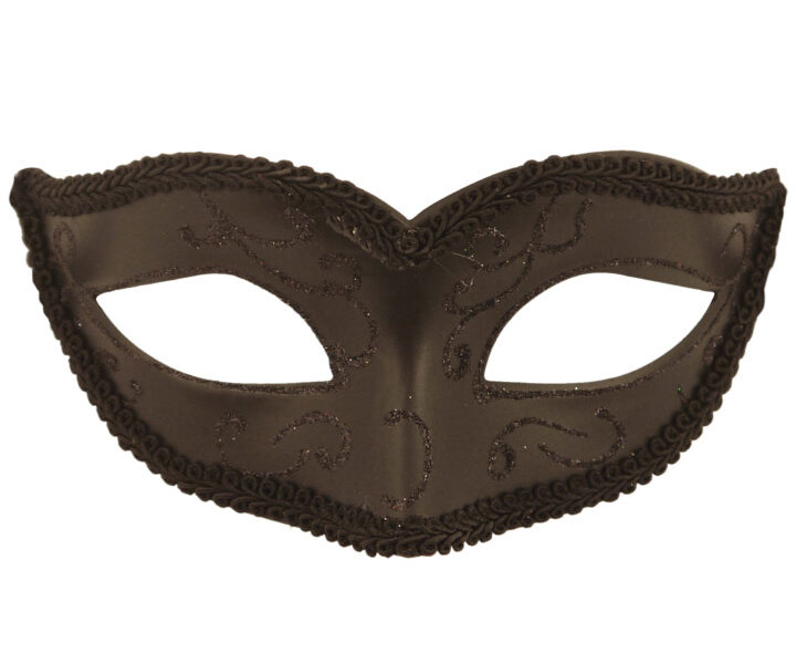 Maskerade maske, sort