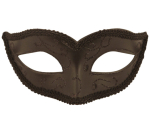 Maskerade maske, sort