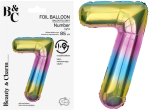 Tal ballon 7 regnbue 85 cm