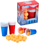 Beer Pong sæt med 48 dele