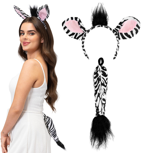 Zebra hårbøjle og hale