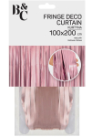 Dørgardin lametta, mat pink