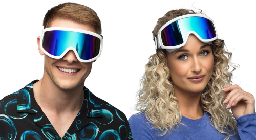 Party skibriller, hvid