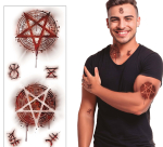 Tatoveringer 30x14 cm pentagram