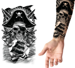 Tatovering 30x14 cm pirat