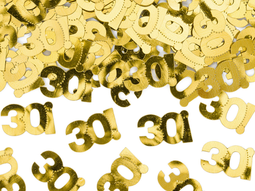 Bordkonfetti 30 guld 15 g