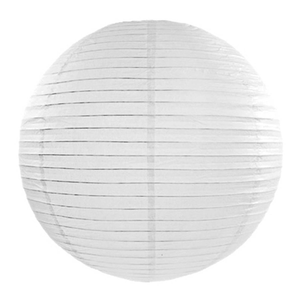 Papirlanterne 35 cm, hvid