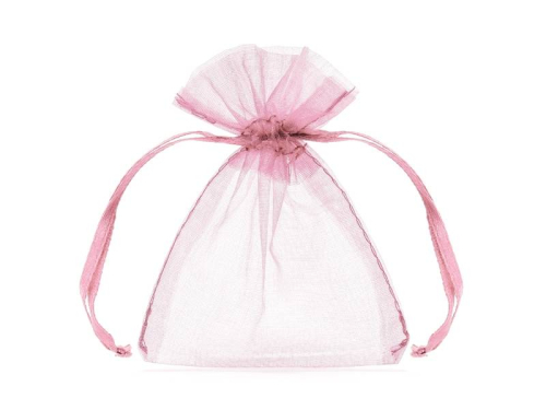 Organza pose lyserød 10-pak