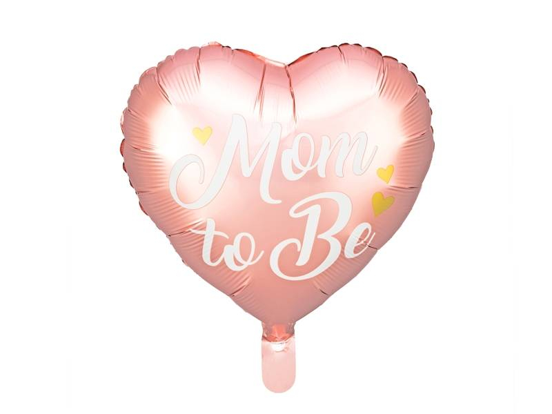 Folieballon Mom to Be, lyserød