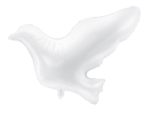 Folieballon hvid due 64x58 cm