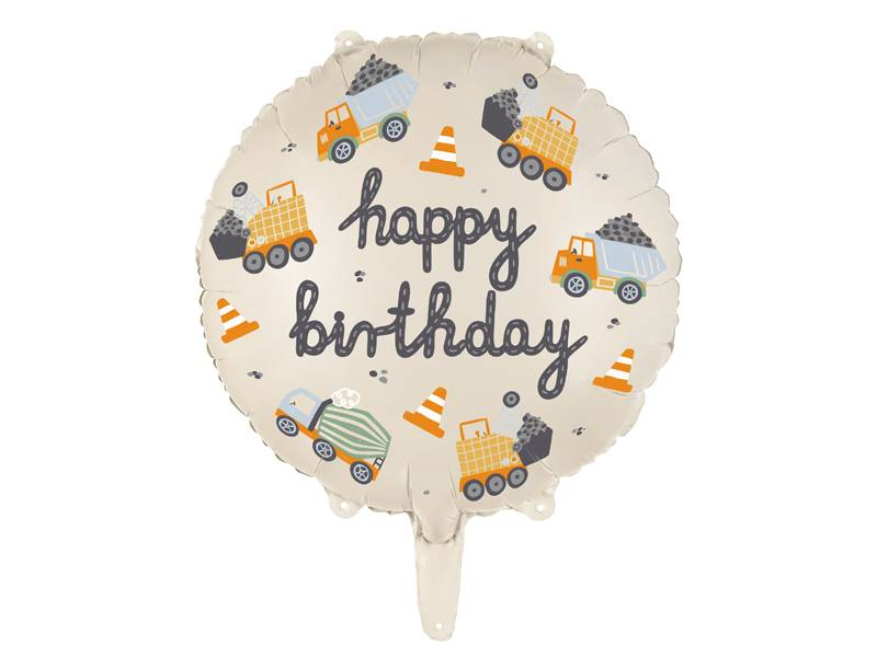 Folieballon Birthday byggeplads