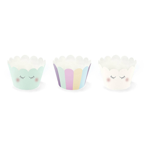 Cupcake cover enhjørning 6-pak