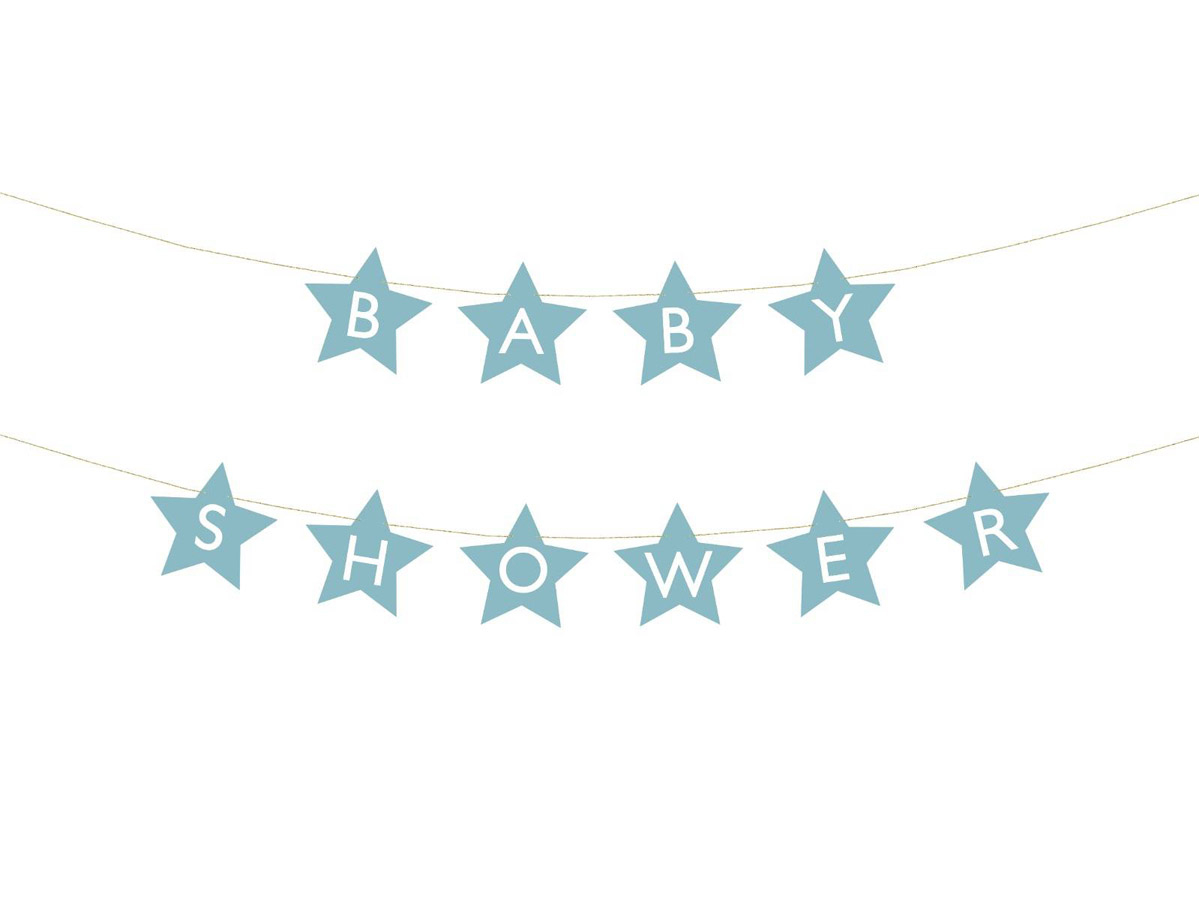 Babyshower guirlande 2,9m, dreng