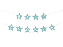Babyshower guirlande 2,9m, dreng