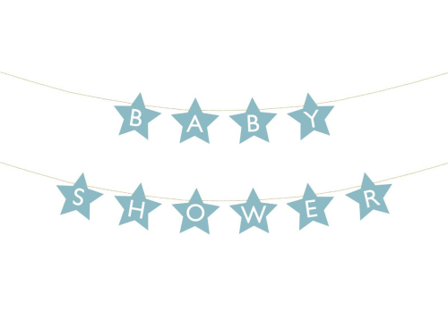 Babyshower guirlande 2,9m, dreng