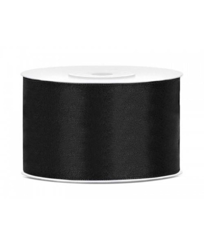 Silkebånd sort 38 mm x 25 m