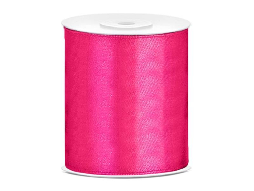 Silkebånd mørk pink 100 mm x 25m