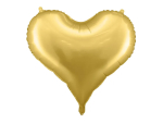Folieballon hjerte guld 61x53 cm