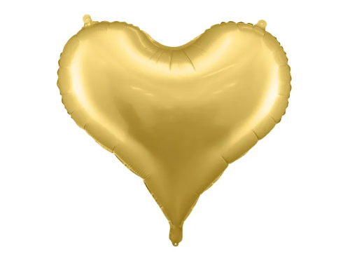 Folieballon hjerte guld 61x53 cm
