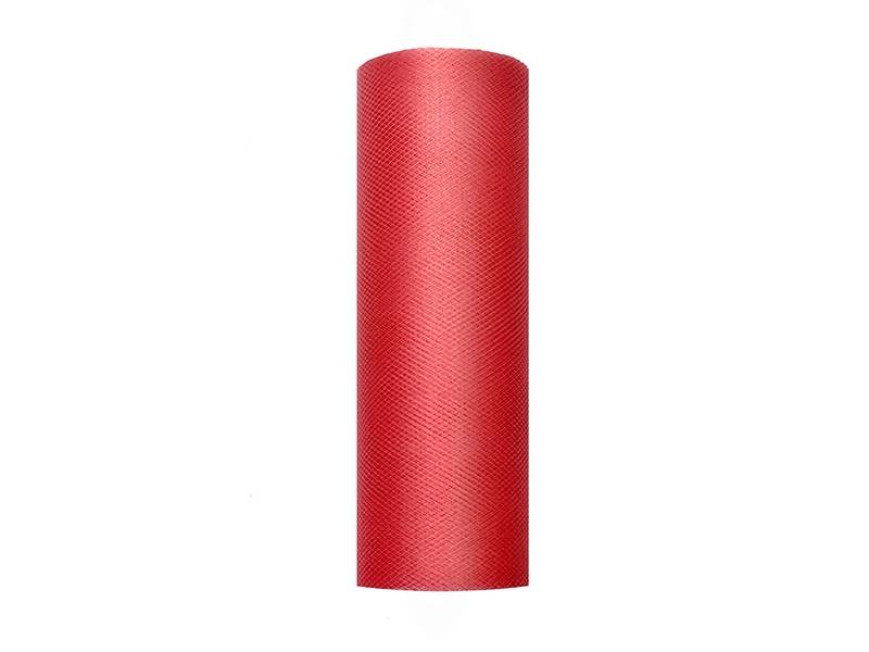 Tyl 15 cm x 9 m rød