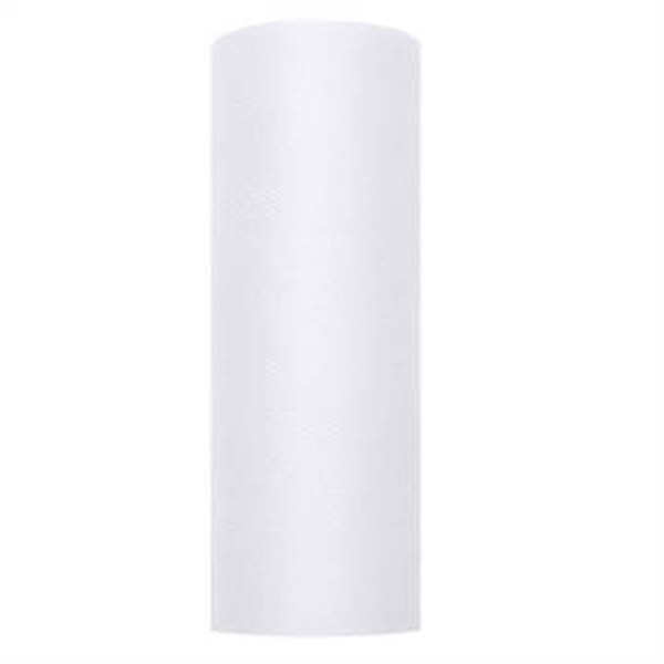 Tyl 15 cm x 9 m hvid