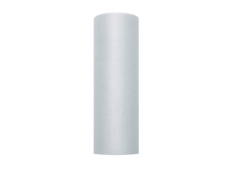 Tyl 15 cm x 9 m grå