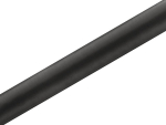 Satin stof 36 cm x 9 m sort