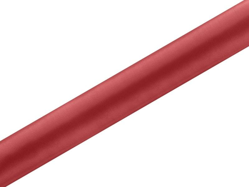 Satin stof 36 cm x 9 m rød