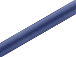 Satin stof 36 cm x 9 m mørkeblå