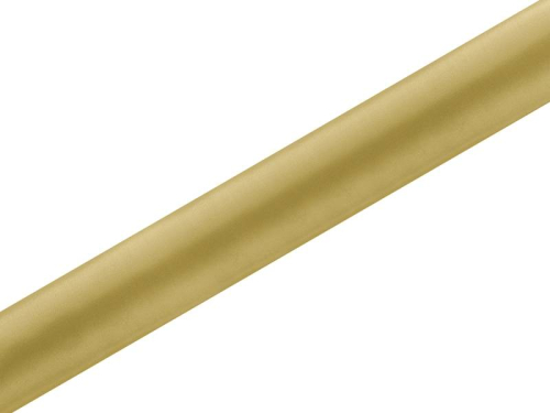 Satin stof 36 cm x 9 m guld