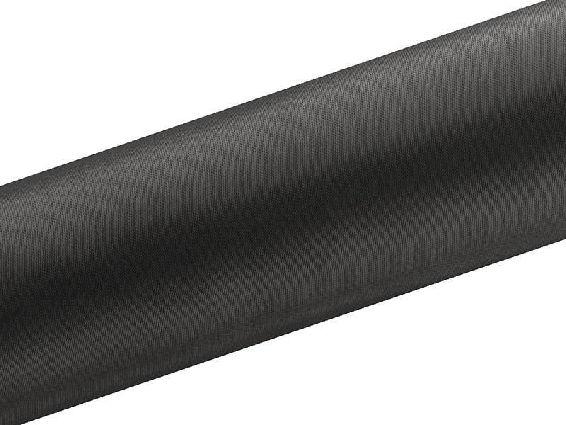 Satin stof 16 cm x 9 m sort