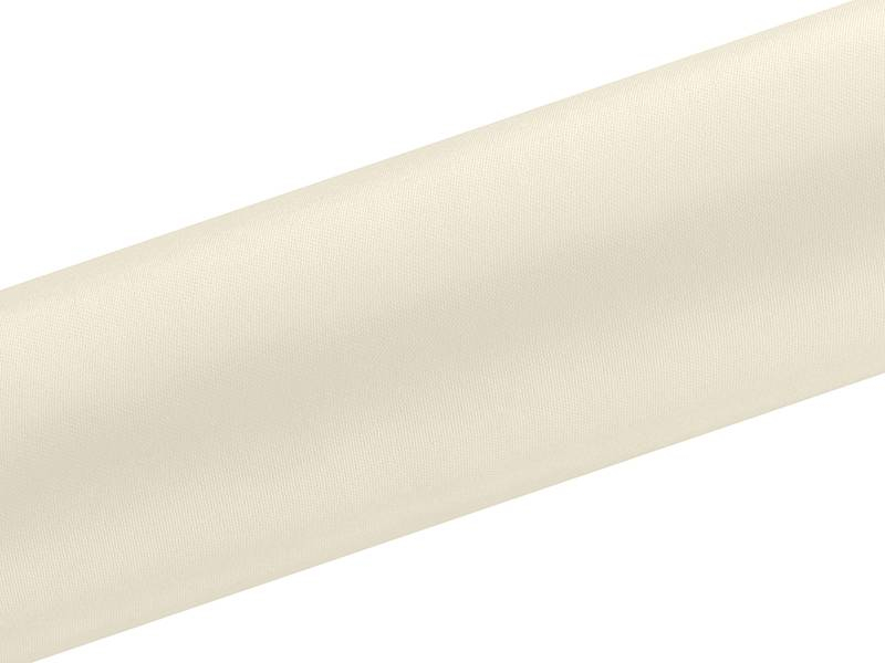 Satin stof 16 cm x 9 m creme