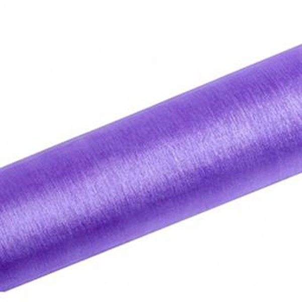 Organza stof 36 cm x 9 m lilla