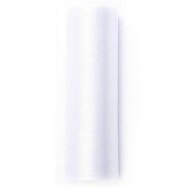 Organza stof 16 cm x 9 m hvid