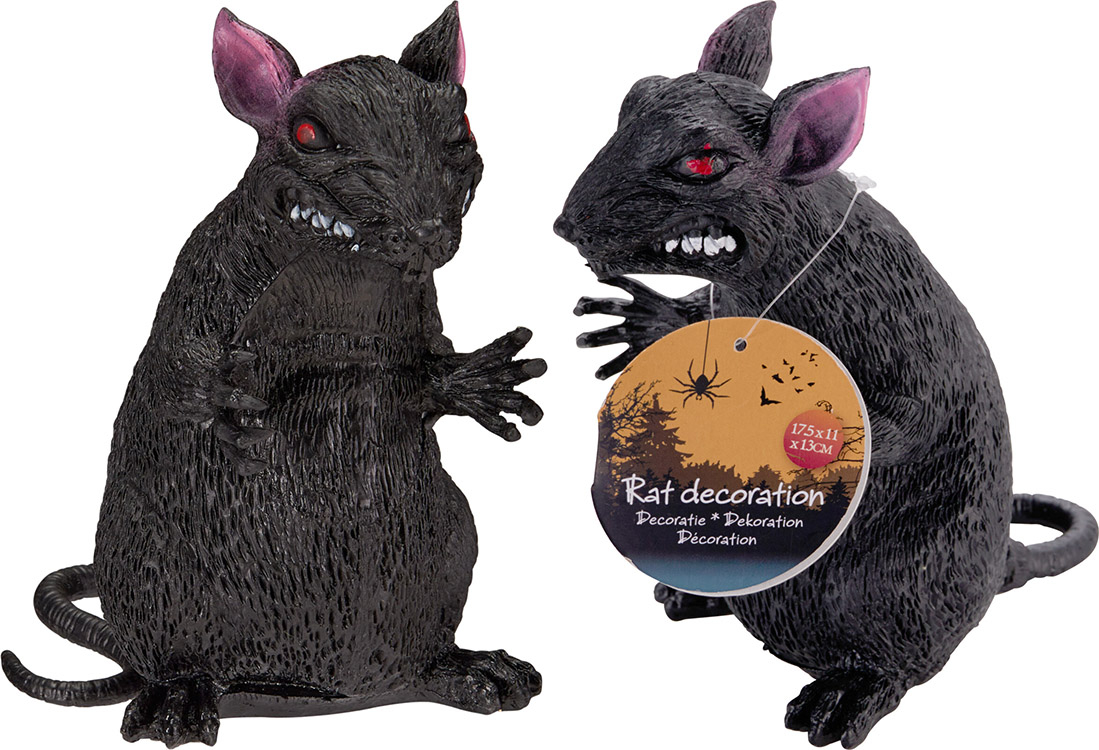 Rotte dekoration 17,5 cm, sort